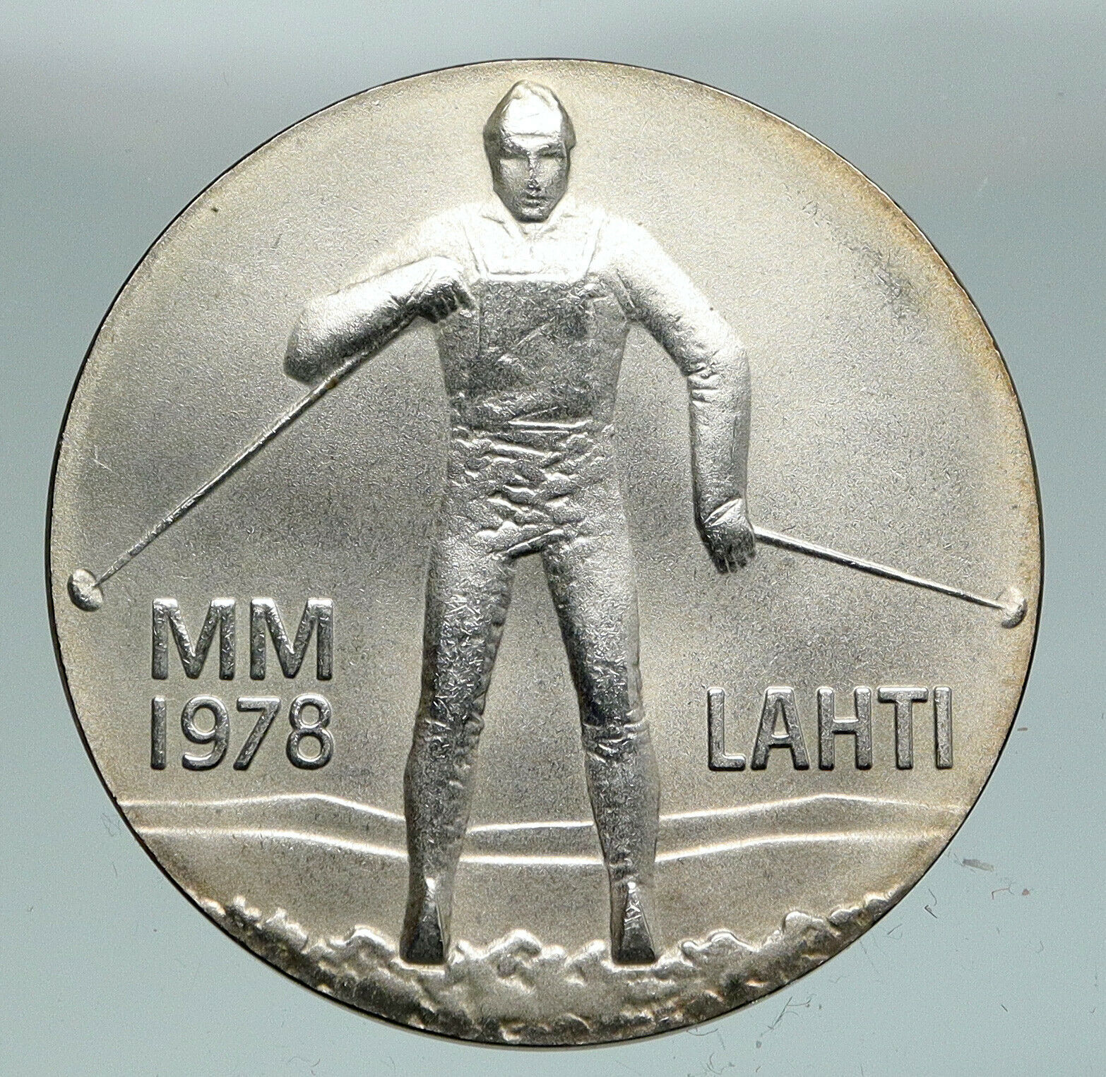 1978 FINLAND European Athletic Games TRACK VINTAGE Silver 25 Markkaa Coin i91114