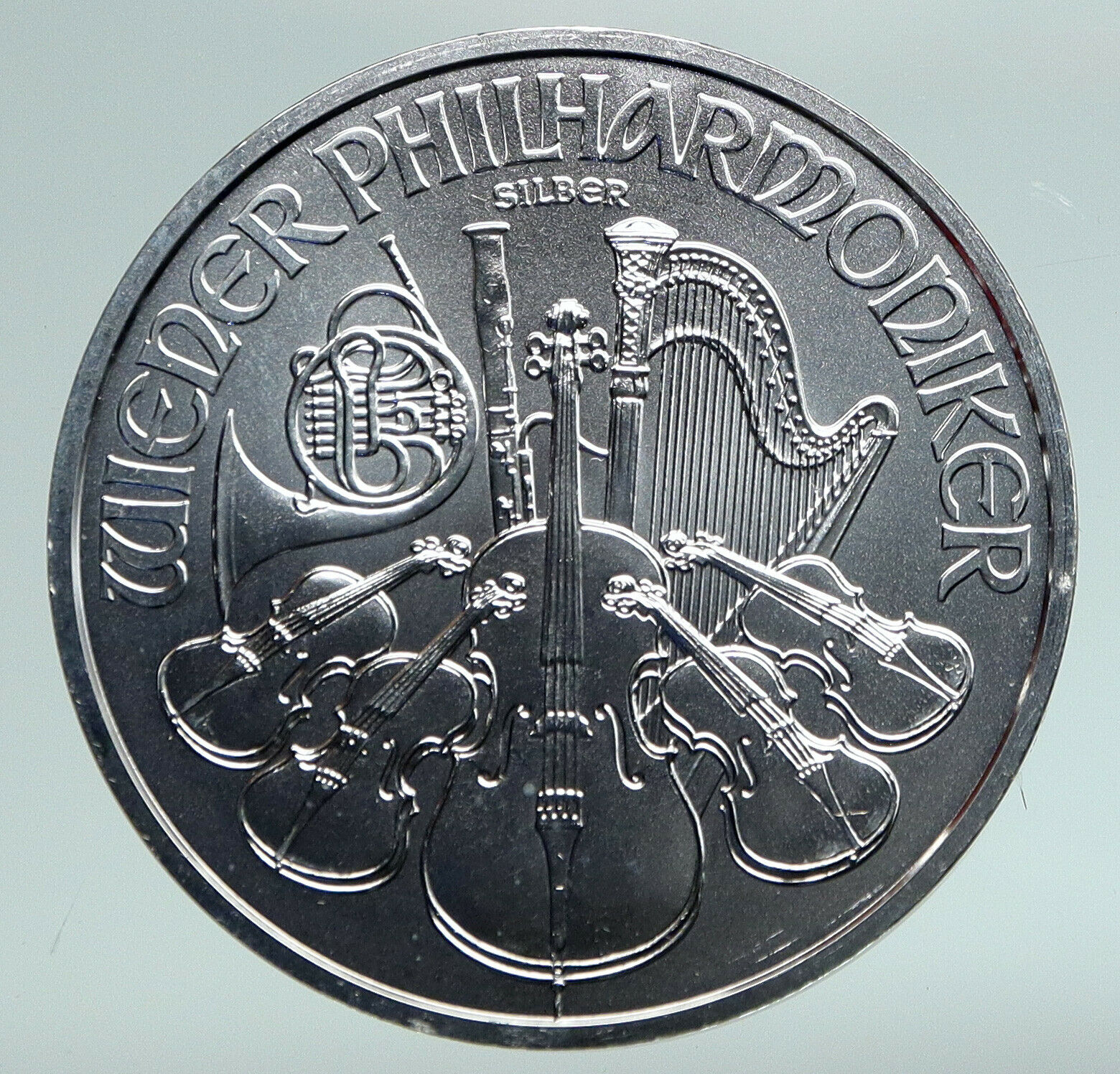 2021 AUSTRIA Violins of VIENNA PHILHARMONIC Proof Silver 1 1/2 Euro Coin i91044