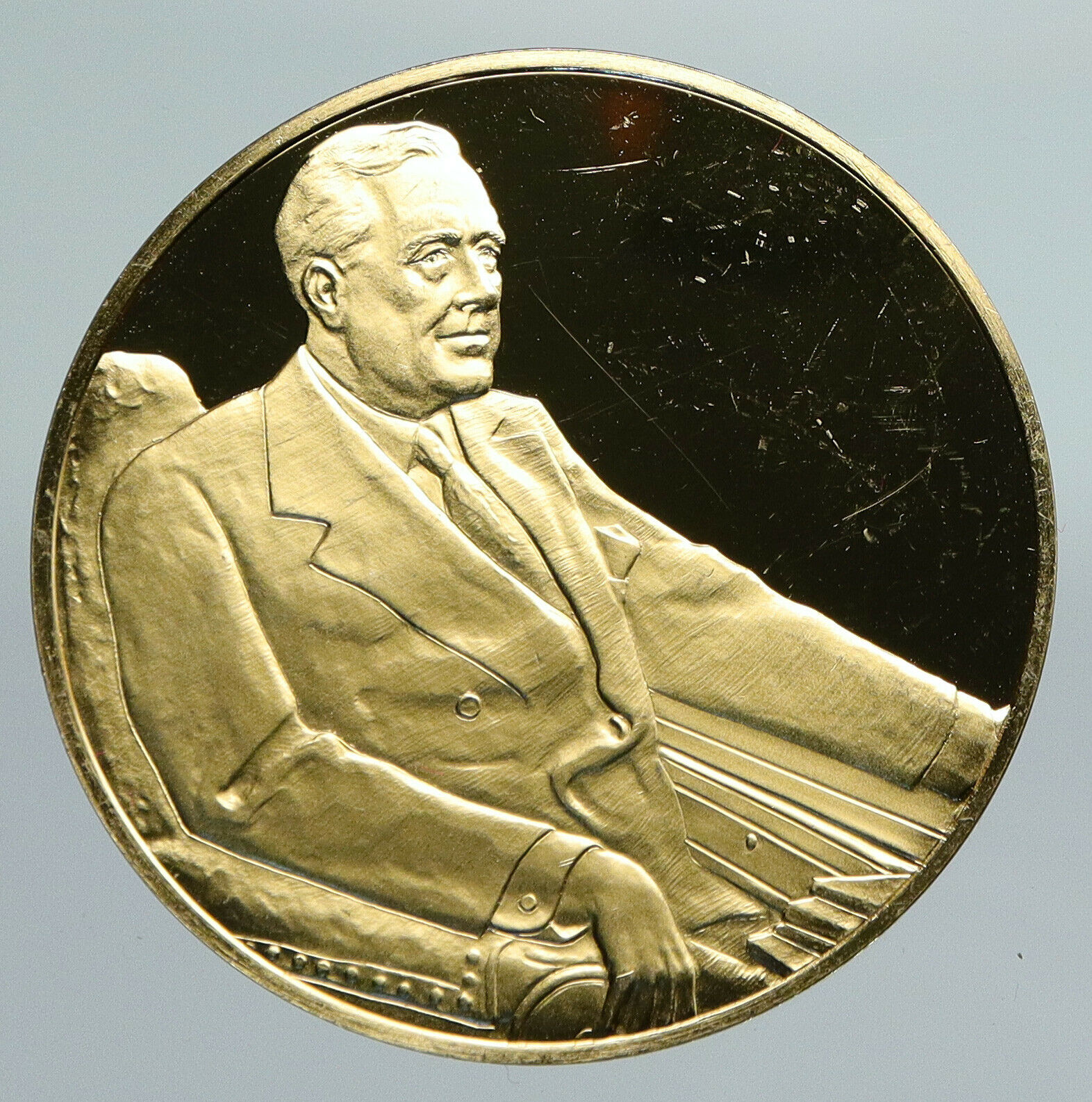 UNITED STATES Franklin D. Roosevelt OFFICIAL PRESIDENTIAL PORTRAIT Medal i91358