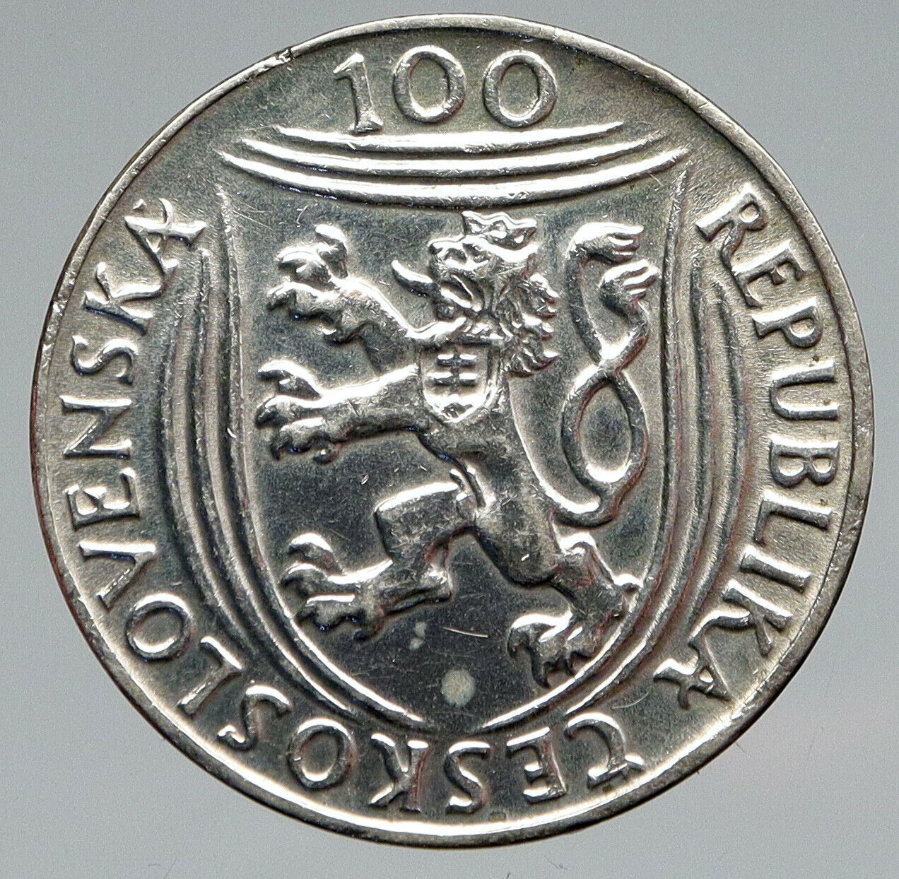 1951 CZECH REPUBLIC Czechoslovakia KLEMENT GOTTWALD Silver 100 Korun Coin i91455