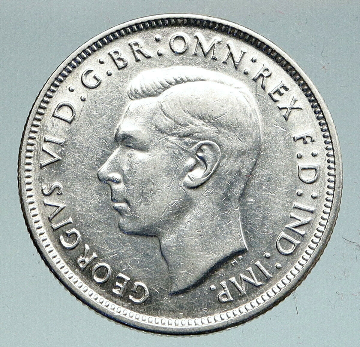 1942 AUSTRALIA Large King George VI Kangaroos VINTAGE Silver Florin Coin i91540