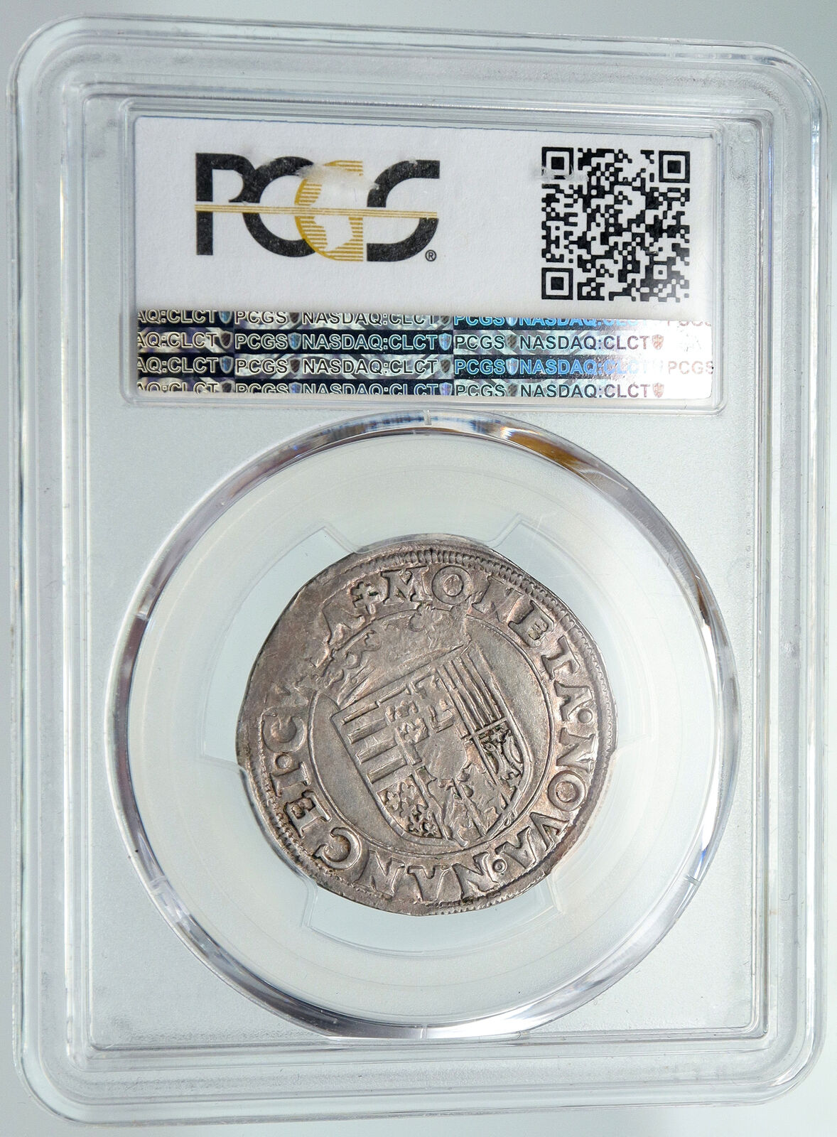 1550AD FRANCE Duke Charles III Province LORRAINE Silver Teston Coin PCGS i91598