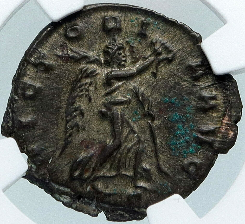 CLAUDIUS II Gothicus Antique Ancient 268AD Roman Coin Double Denarius NGC i88373