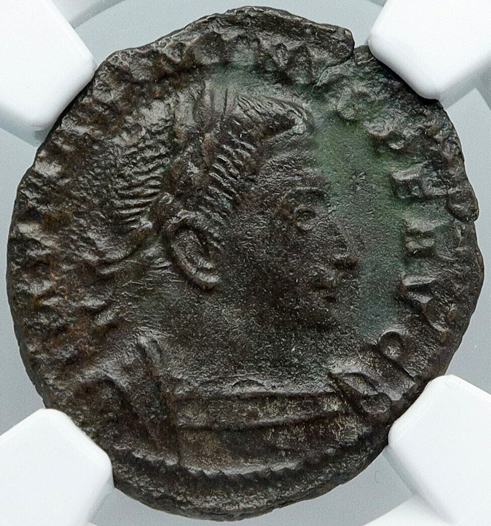 MAXIMINUS II Daia Authentic Ancient 310AD Trier OLD Roman Coin GENIUS NGC i88750