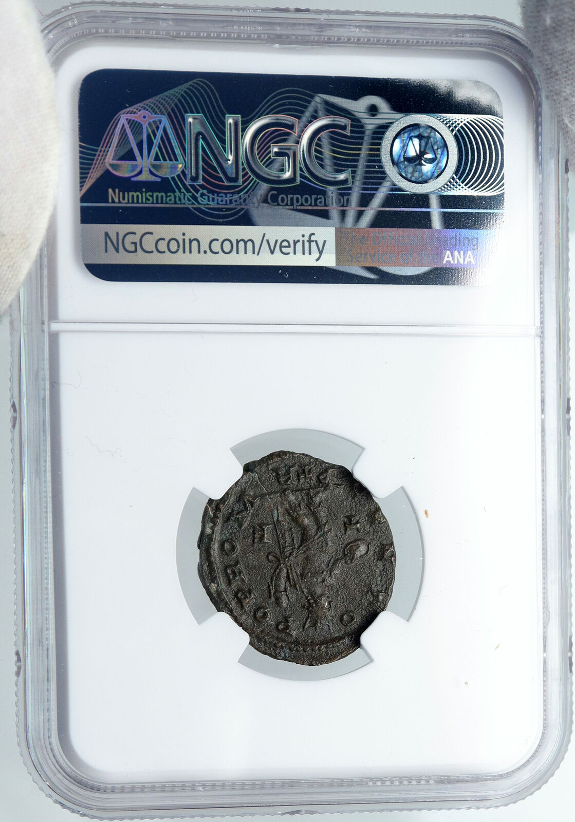 MAXIMINUS II Daia Authentic Ancient 310AD Trier OLD Roman Coin GENIUS NGC i88750