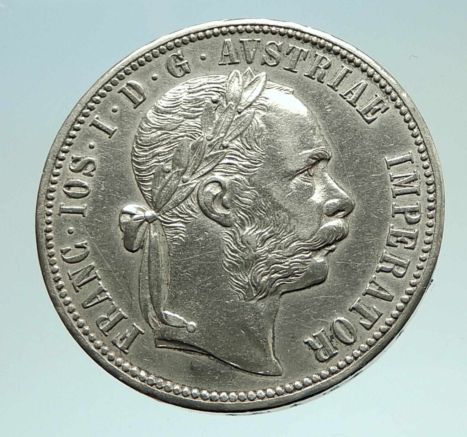 1878 AUSTRIA FRANZ JOSEPH I Silver Mint State Silver Florin Vintage Coin i76638