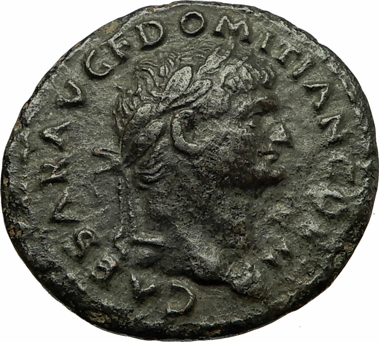 DOMITIAN Authentic Ancient 73AD Rome Genuine Original Roman Coin SPES i76860