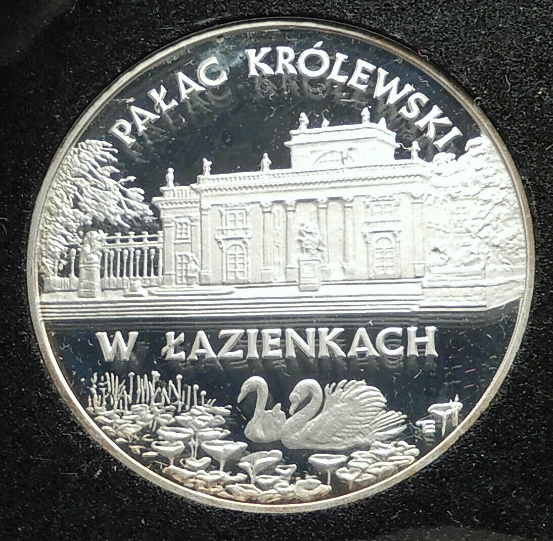 1995 POLAND Polish Palace Łazienki Genuine Silver Proof 20 Zlotych Coin i76310