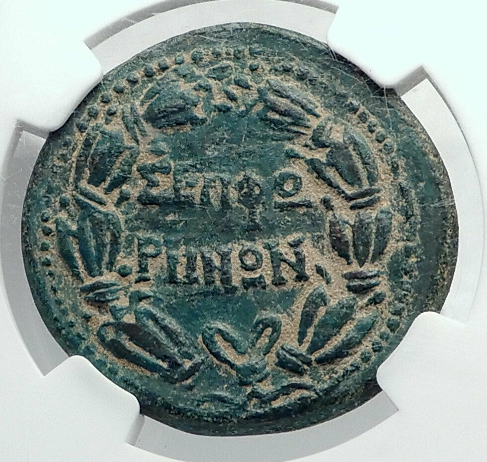 TRAJAN Ancient SEPPHORIS Galilee VIRGIN MARY Birthplace Roman Coin NGC i80688