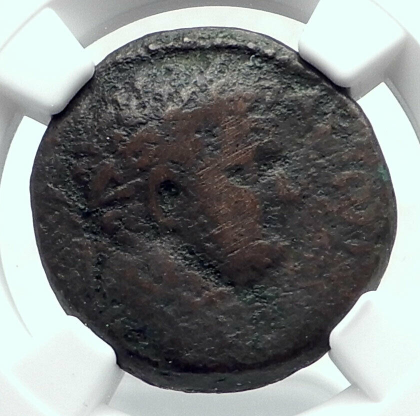 TITUS Very Rare JUDAEA CAPTA Issue of CAEASAREA in JUDAEA Roman Coin NGC i80953