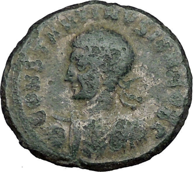 CONSTANTIUS II Constantine the Great son Silvered Roman Coin Vexillum i33122