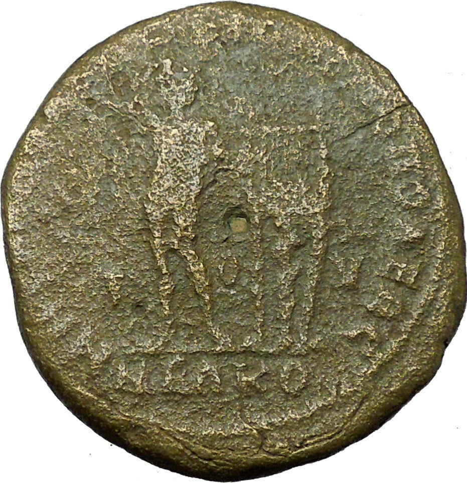 ELAGABALUS 218AD Philippopolis in Thrace Apollo Lyre on Tripod Roman Coin i35151