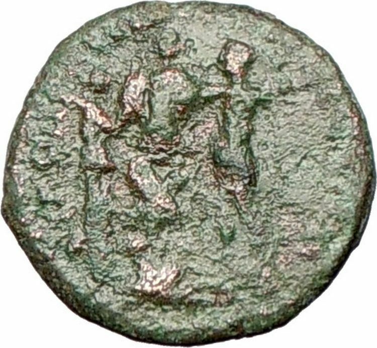 ELAGABALUS w Trophy & Nike Nicopolis ad Istrum Ancient Roman Coin i26453