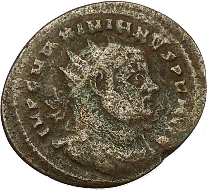 MAXIMIAN 295AD Carthago mint Very rare Ancient Roman Coin Wreath i35291