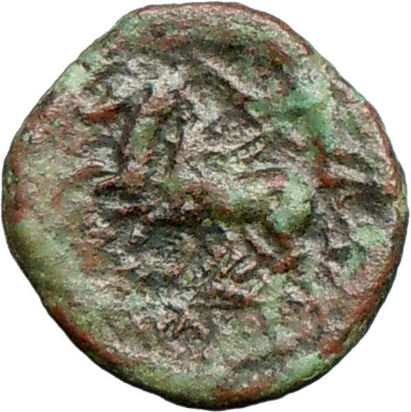 Syracuse in Sicily 212BC Ancient Greek Coin Zeus Nike Victory Horse i28112