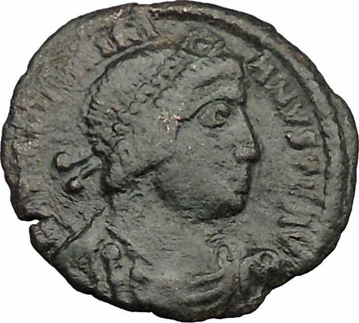 VALENTINIAN I 364AD OF/I RARE Ancient Roman Coin Nike Victory Angel i32834