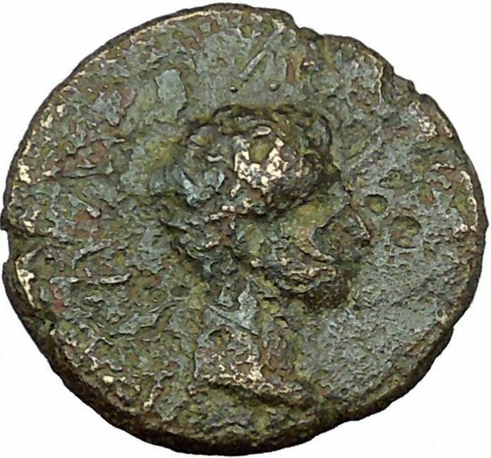 Augustus & Rhoemetalkes Client King of Thrace 11BC Ancient Roman Coin i33868