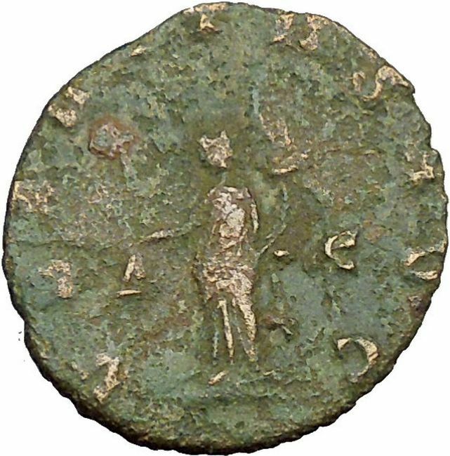 Gallienus son of Valerian I Ancient Roman Coin Fertility Uberitas Cult i34114