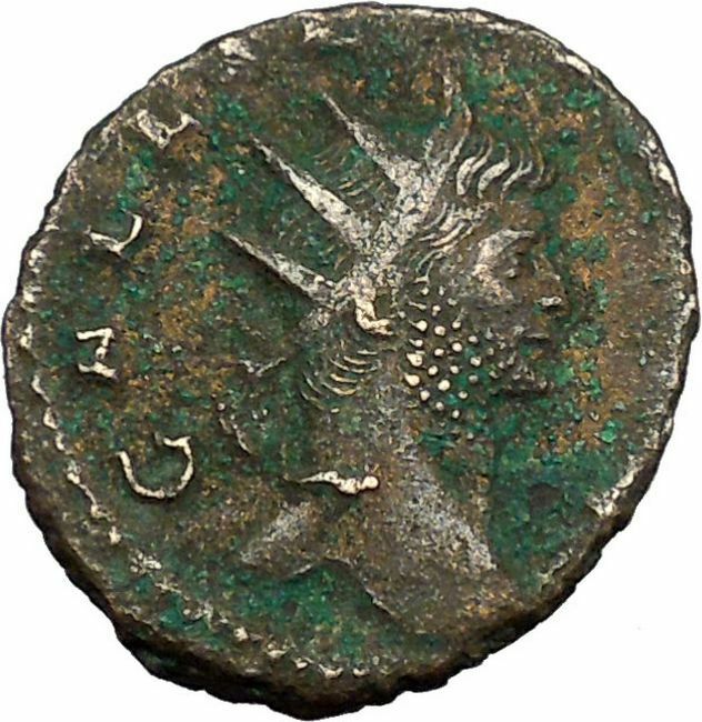 GALLIENUS son of Valerian I Authentic Ancient Roman Coin Sol Invict Cult i34525