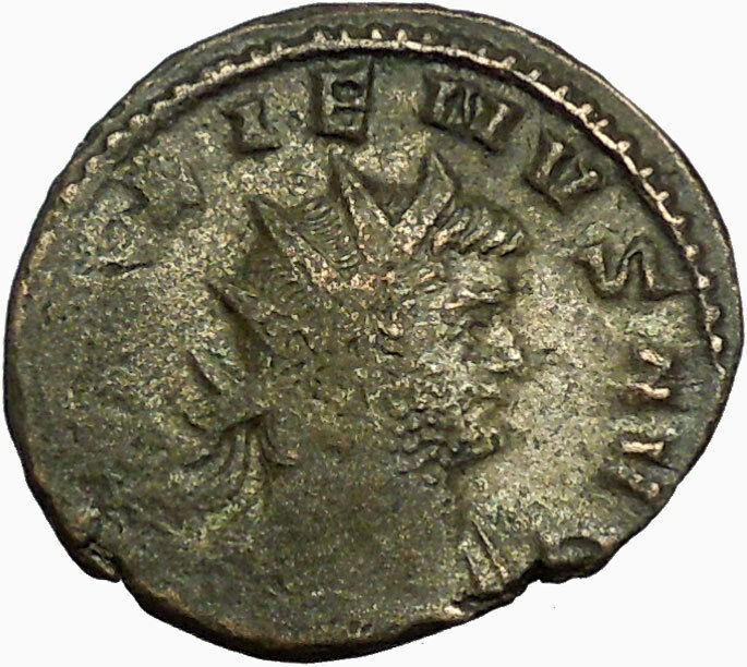 GALLIENUSson of Valerian I RARE Ancient Roman Coin Equality Cult i34863