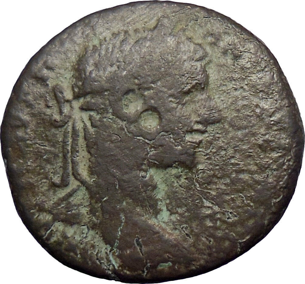 Elagabalus 218AD Nicopolis Large Ancient Roman Coin Artemis Diana w bow i28551