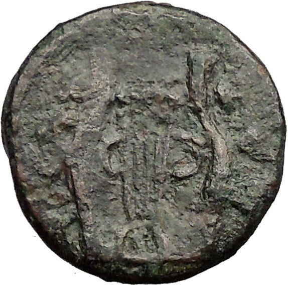 OLYNTHOS under the CHALKIDIAN LEAGUE 348BC Apollo Lyre Ancient Greek Coin i31834