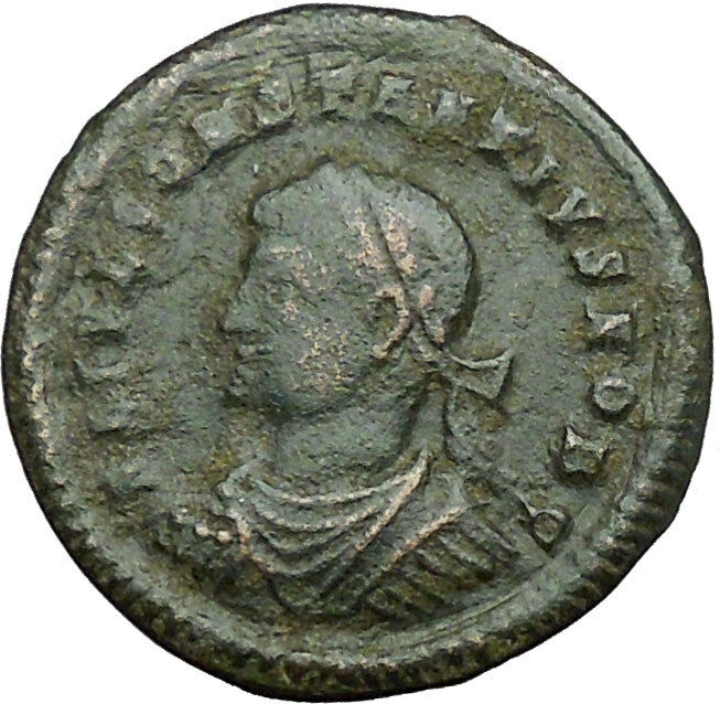 Constantius II Constantine the Great son 324AD Ancient Roman Coin Gate i34062