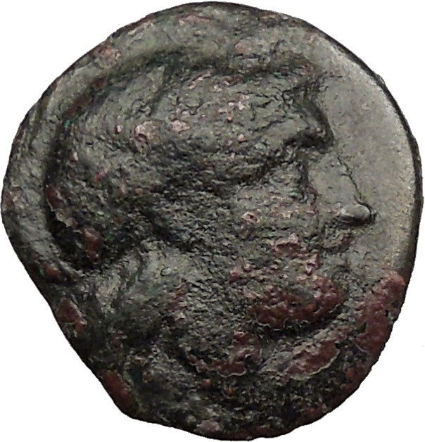 Pharsalos in Thessaly 4th Cent BC Ancient Greek Coin Horse man Athena i31860