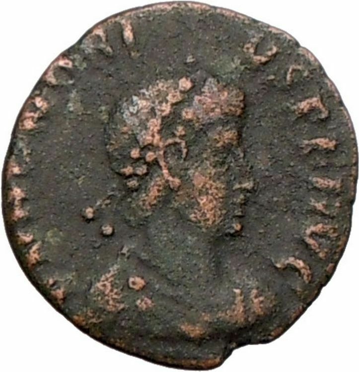 HONORIUS crowned by VICTORY Arcadius brother 395AD Ancient Roman Coin i25633