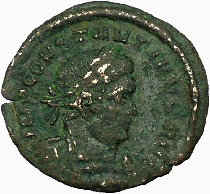 Constantine I The Great 313AD Ancient Roman Coin SOL INVICT Sun God i34822