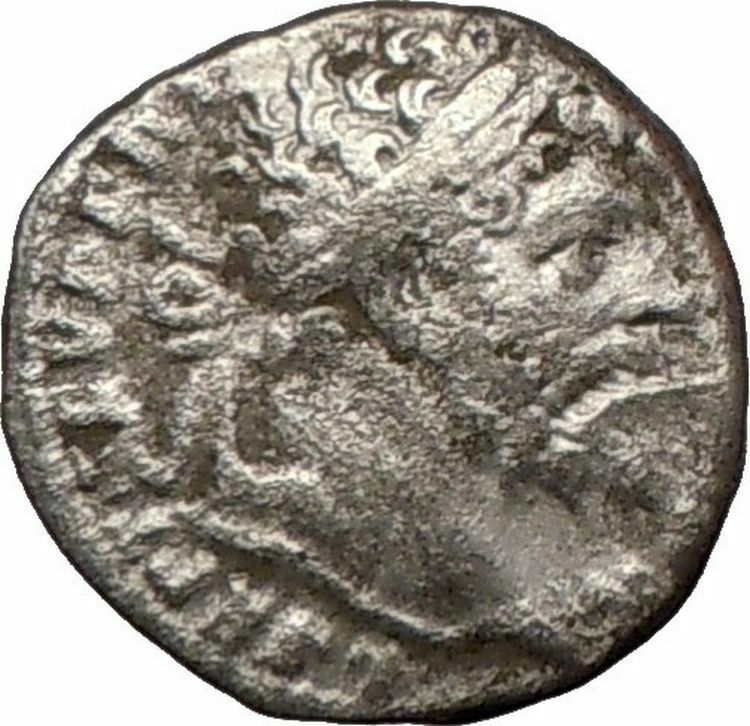 SEPTIMIUS SEVERUS 197AD Silver Ancient Roman Coin VICTORY Nike i23134