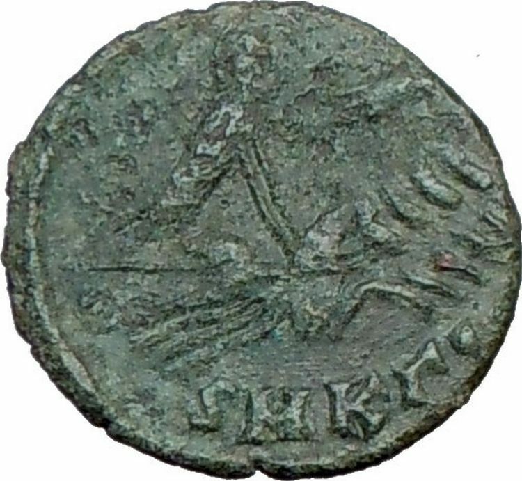 CONSTANTINE I 337AD Heaven CHARIOT Horse Ancient Roman Coin God Hand i21399