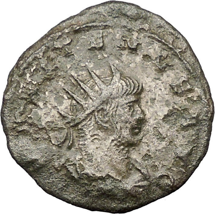 GALLIENUS son of Valerian I Billon Silver Ancient Roman Coin Roma Cult i32459