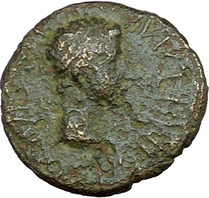 Augustus & Rhoemetalkes Client King of Thrace 11BC Ancient Roman Coin i33868