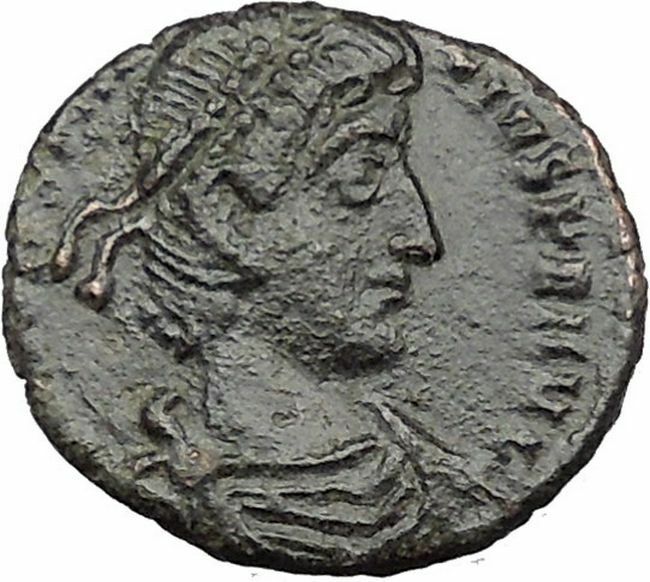 CONSTANTIUS II Constantine the Great son 355AD Ancient Roman Coin i32232