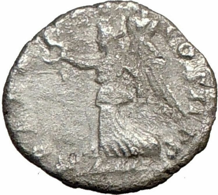 SEPTIMIUS SEVERUS 196AD Silver Rare Ancient Roman Coin VICTORY Nike i21556