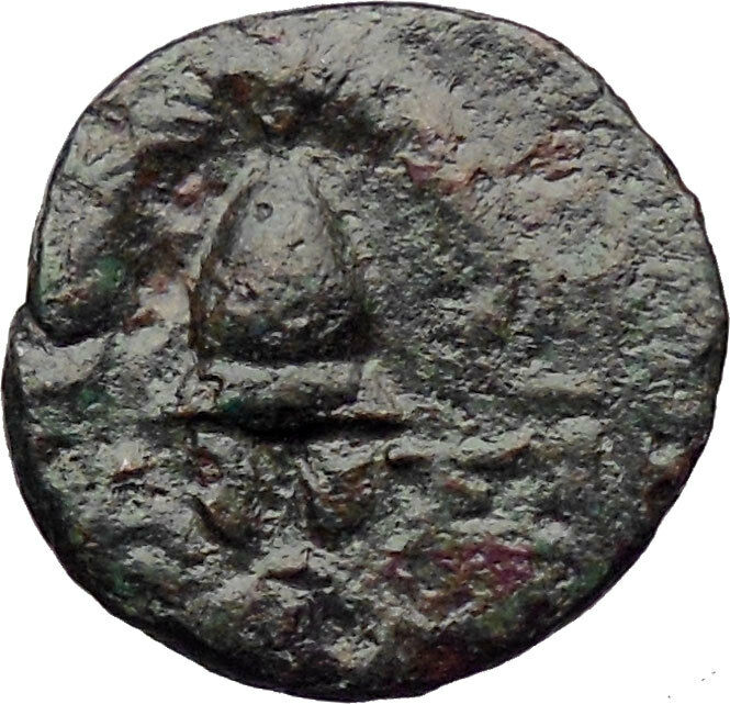 Antigonos II Gonatas Macedon King 277BC Ancient Greek Coin Shield Helmet i30514