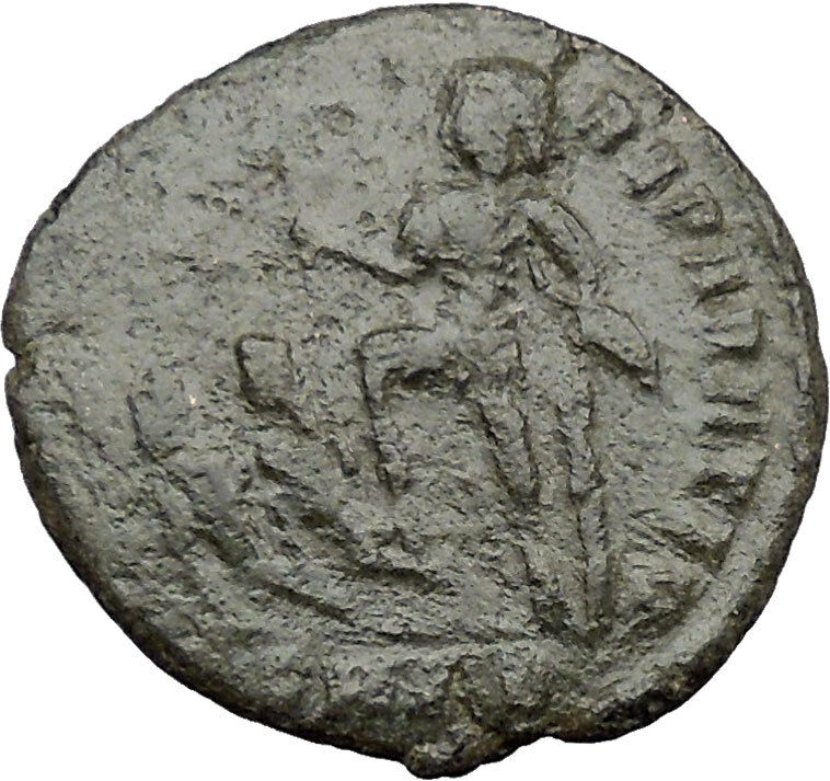 CONSTANTIUS II Constantine the Great son w labarum AE2 Ancient Roman Coin i32447