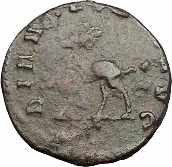 GALLIENUS son of Valerian I Ancient Roman Coin Antelope i32766