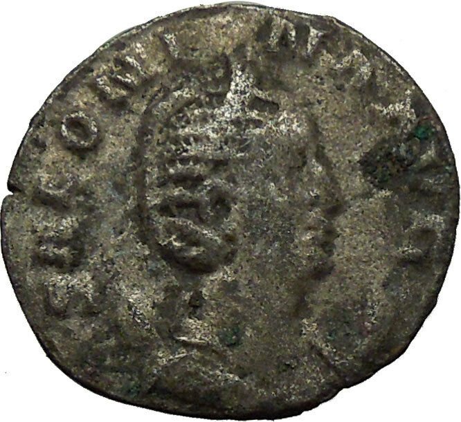 SALONINA daughter in law of Valerian I RARE Silver Roman Coin JUNO Cult i34152