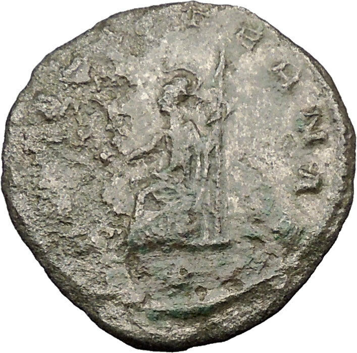 GALLIENUS son of Valerian I Billon Silver Ancient Roman Coin Roma Cult i32459