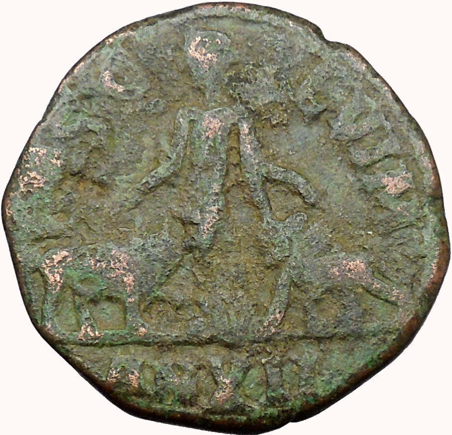 TREBONIANUS GALLUS 251AD Rare Roman Coin Viminacium Legion Bull & Lion i33983