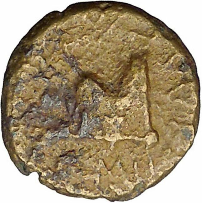 AUGUSTUS RHOEMETALKES Rare Ritual Axe Throne Thrace Greek Roman Coin i34370