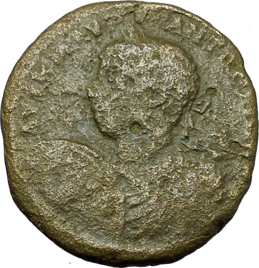 ELAGABALUS 218AD Philippopolis in Thrace Apollo Lyre on Tripod Roman Coin i35151