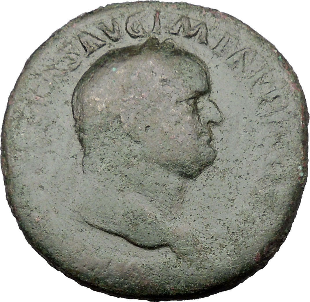 Vespasian 71AD HUGE Sestertius Ancient Roman Coin PAX Eirene Peace i32130