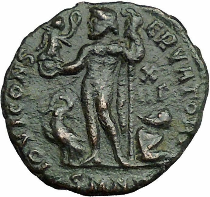 LICINIUS I Constantine I the Great enemy Ancient Roman Coin NUDE JUPITER i34029