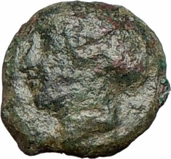 Syracuse Sicily 425BC Ancient Greek Coin Nymph Arethusa DOLPHINS i25265