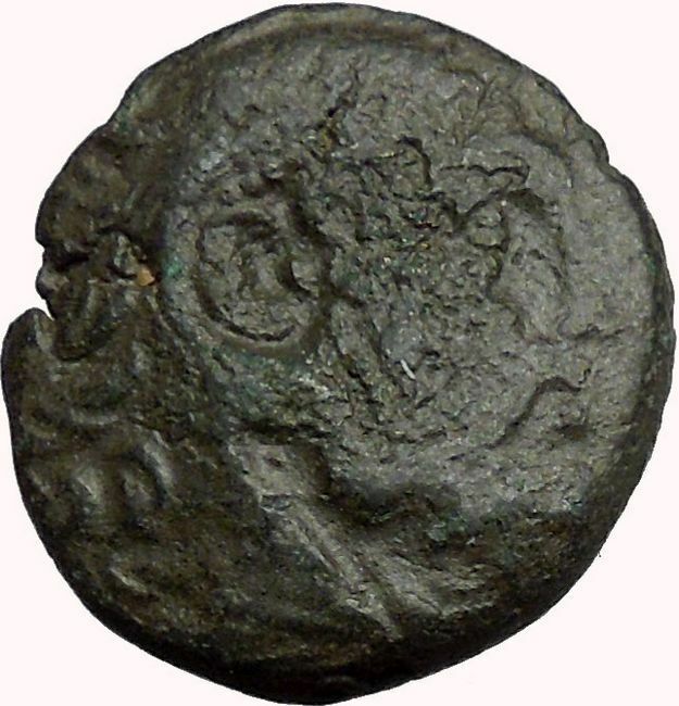 Philip V King of Macedonia 221BC Greek Coin Bearded Hercules Flute i33875