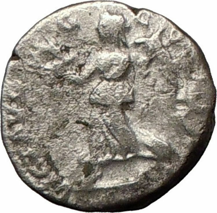 SEPTIMIUS SEVERUS 197AD Silver Ancient Roman Coin VICTORY Nike i23134