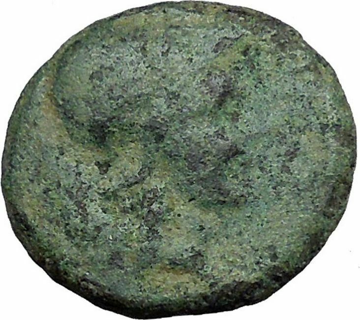 Pergamon in Asia Minor 150BC Ancient Greek Coin Athena Trophy Tropaion i34023